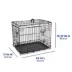Top Paw® Double Door Folding Wire Dog Crate w/ Divider Panel - Leak Prook Tray; Metal, SM-XL image thumbnail 3