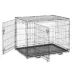 Top Paw® Double Door Folding Wire Dog Crate w/ Divider Panel - Leak Prook Tray; Metal, SM-XL image thumbnail 1