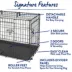 Top Paw® Double Door Folding Wire Dog Crate w/ Divider Panel - Leak Prook Tray; Metal, SM-XL image thumbnail 5