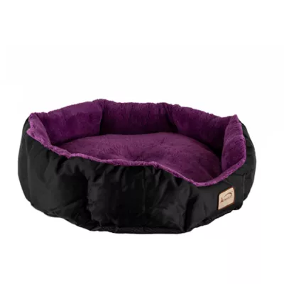 Product Armarkat Large Purple and Black Soft Cat Bed