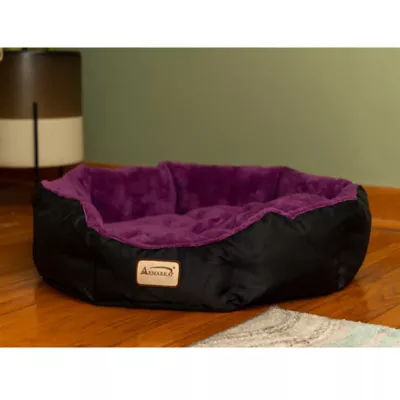 Product Armarkat Large Purple and Black Soft Cat Bed