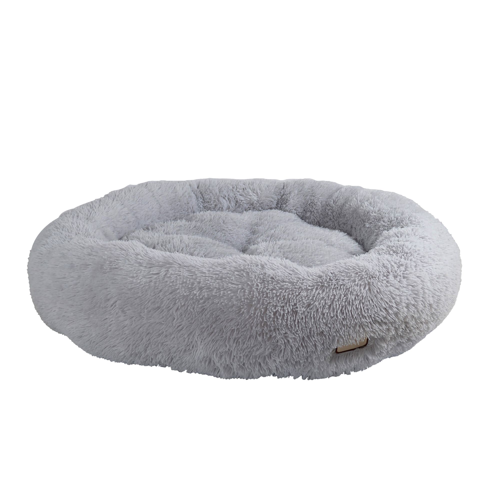 Armarkat Extra Large Fluffy Gray Round Cat Bed