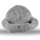 Product Armarkat Extra Large Fluffy Gray Round Cat Bed