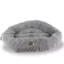 Armarkat Extra Large Fluffy Gray Round Cat Bed image thumbnail 3