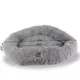 Product Armarkat Extra Large Fluffy Gray Round Cat Bed