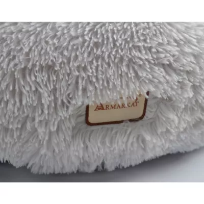 Product Armarkat Extra Large Fluffy Gray Round Cat Bed