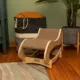 Product Armarkat Real Wood Wooden Cat Rocking Chair Cat Scratcher