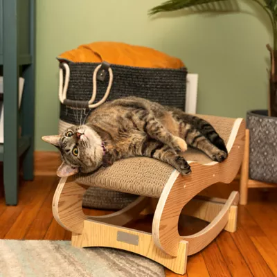 Product Armarkat Real Wood Wooden Cat Rocking Chair Cat Scratcher