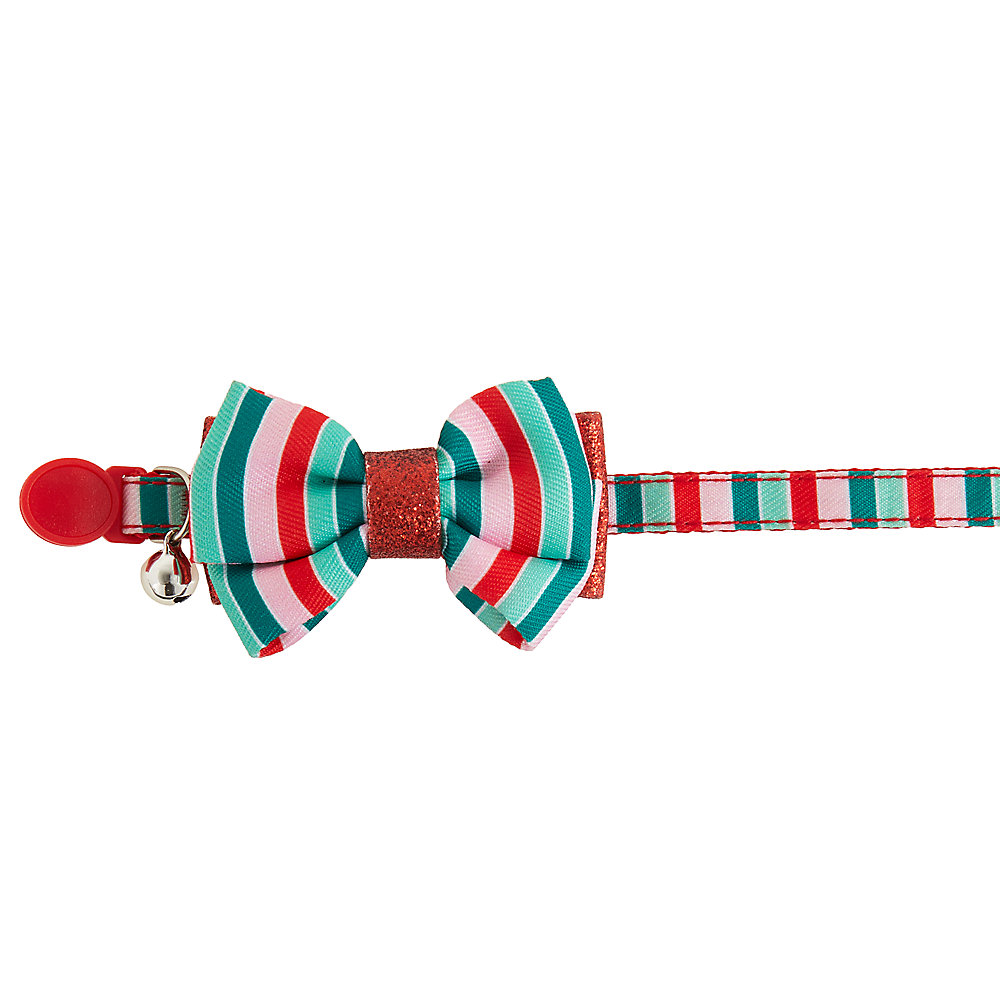 petsmart.com | Merry & Bright™ Holiday Stripes Kitten & Cat Collar