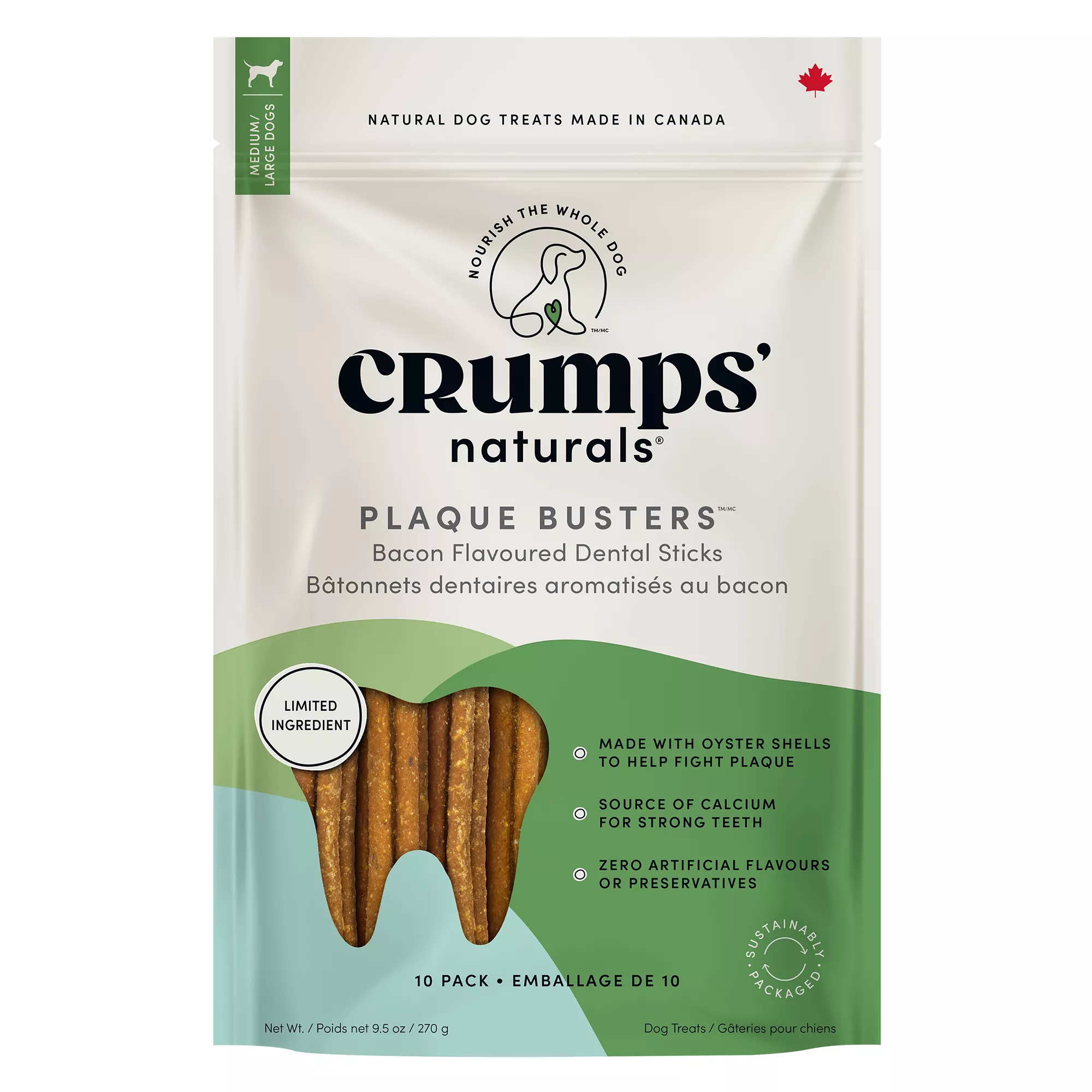 Crumps's Naturals Bacon Flavor Plaque Busters