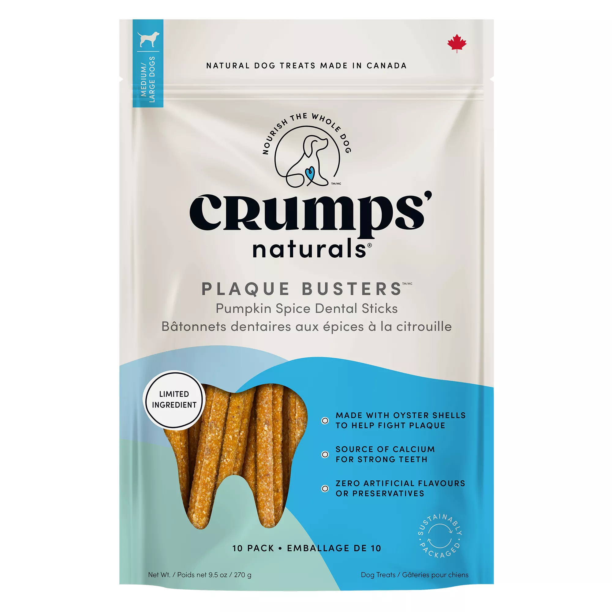 Crumps Naturals Pumpkin Spice Plaque Busters