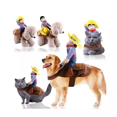 Pet Life Halloween Yeepaw Cowboy Dog & Cat Costume - Image 3