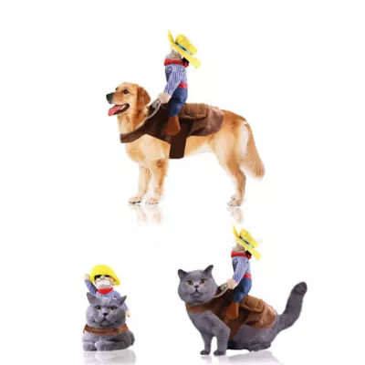 Pet Life Halloween Yeepaw Cowboy Dog & Cat Costume - Image 4