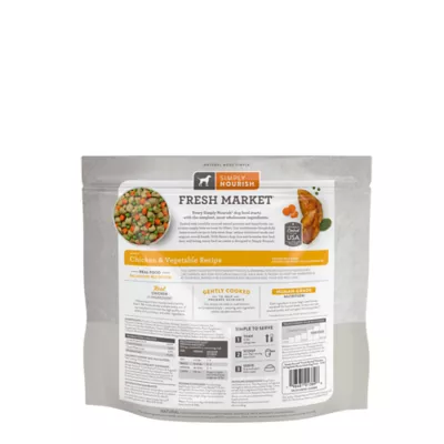 Product Simply Nourish® Fresh Market Adult Frozen Dog Food - Chicken & Vegetable