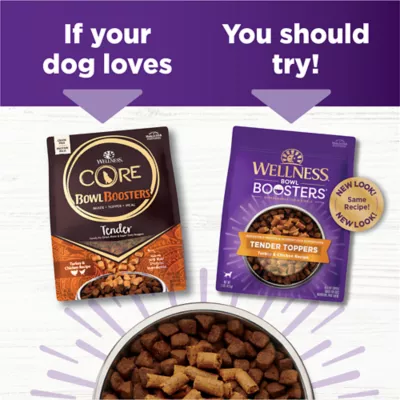 Product Wellness CORE Bowl Boosters Tender All Life Stage Dog Meal Topper - Grain Free, Turkey & Chicken