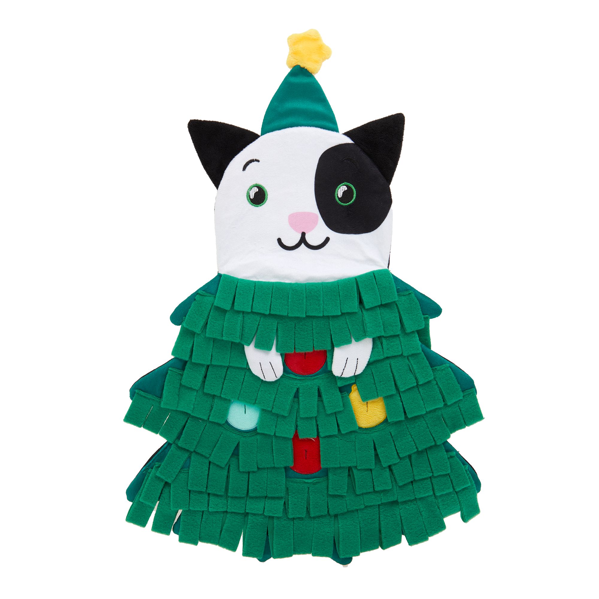 Merry & Bright™ Holiday Cat Tree Snuffle Mat Cat Toy cat Interactive