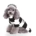 Pet Life Halloween Striped Retro Inmate Prisoner Uniform Dog & Cat Costume image thumbnail 1