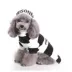 Pet Life Halloween Striped Retro Inmate Prisoner Uniform Dog & Cat Costume image thumbnail 1
