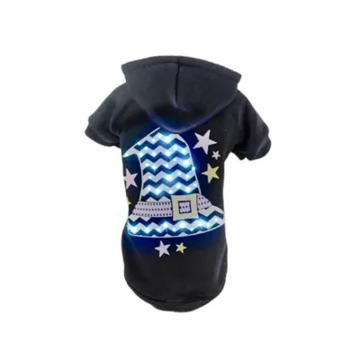 Pet Life Halloween LED Lighting Magical Hat Hooded Dog & Cat Sweatshirt - Image 1