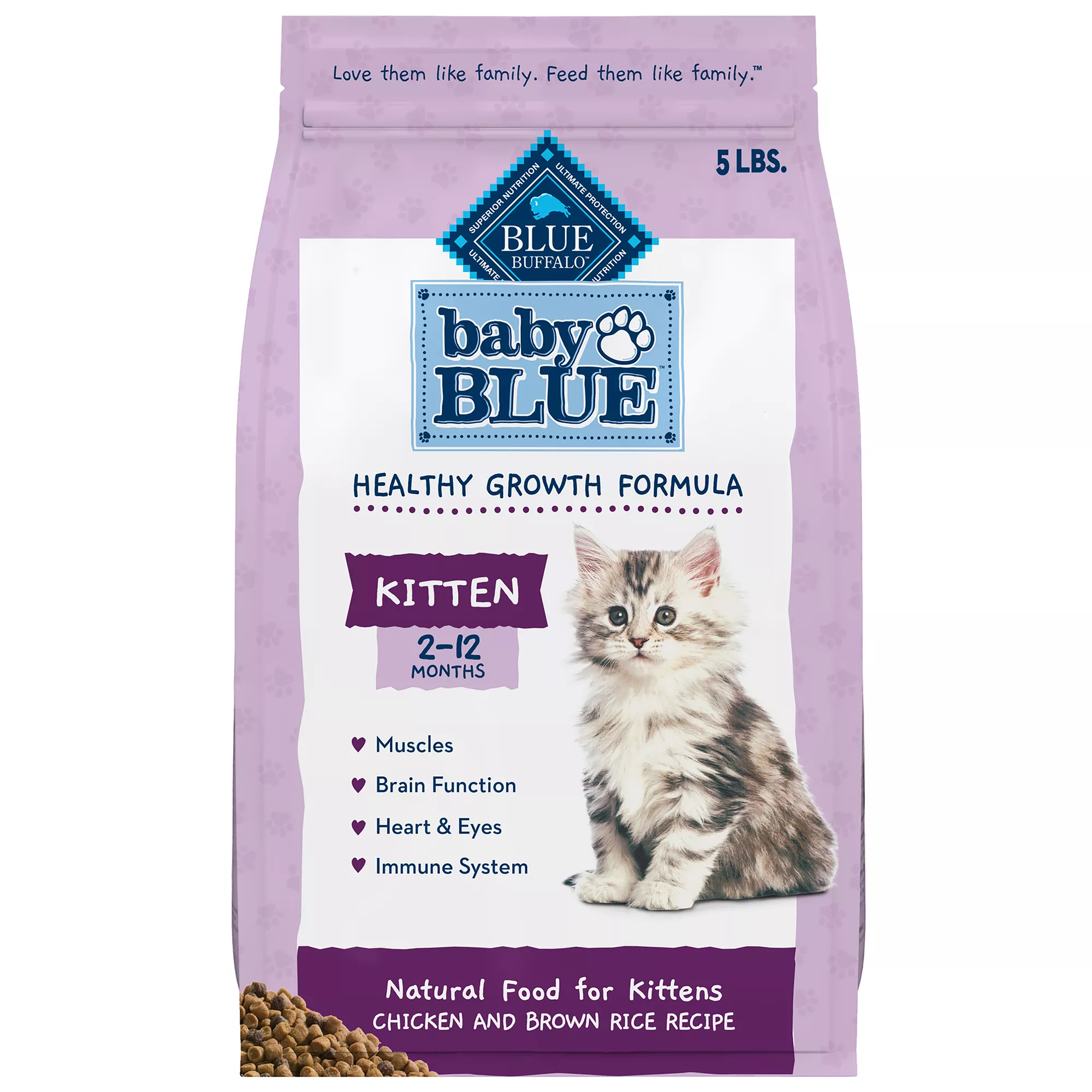 Blue Buffalo® Baby BLUE&trade; Kitten Dry Food - Chicken & Brown Rice