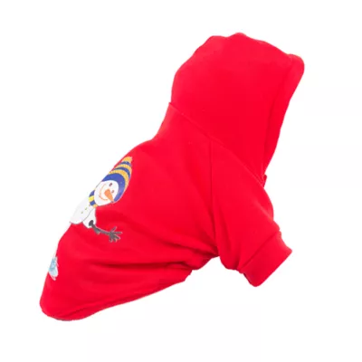 Pet Life LED Lighting Holiday Snowman Hooded Dog Sweatshirt - Image 3