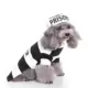 Product Pet Life Halloween Striped Retro Inmate Prisoner Uniform Dog & Cat Costume