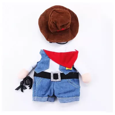 Pet Life Halloween Rodeo Bones Cowboy Dog & Cat Costume - Image 4