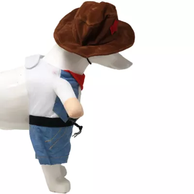 Pet Life Halloween Rodeo Bones Cowboy Dog & Cat Costume - Image 3