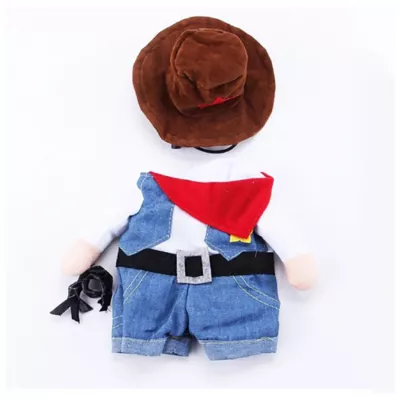 Pet Life Halloween Rodeo Bones Cowboy Dog & Cat Costume - Image 4
