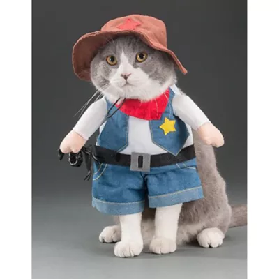Pet Life Halloween Rodeo Bones Cowboy Dog & Cat Costume - Image 5