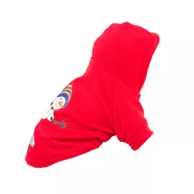 Pet Life LED Lighting Holiday Snowman Hooded Dog Sweatshirt - Image 3