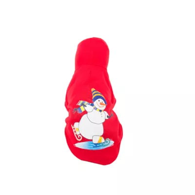 Pet Life LED Lighting Holiday Snowman Hooded Dog Sweatshirt - Image 4