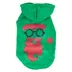 Pet Life LED Lighting Cool Santa Shades Hooded Dog Sweatshirt image thumbnail 1