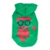 Pet Life LED Lighting Cool Santa Shades Hooded Dog Sweatshirt image thumbnail 1