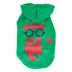 Pet Life LED Lighting Cool Santa Shades Hooded Dog Sweatshirt image thumbnail 1