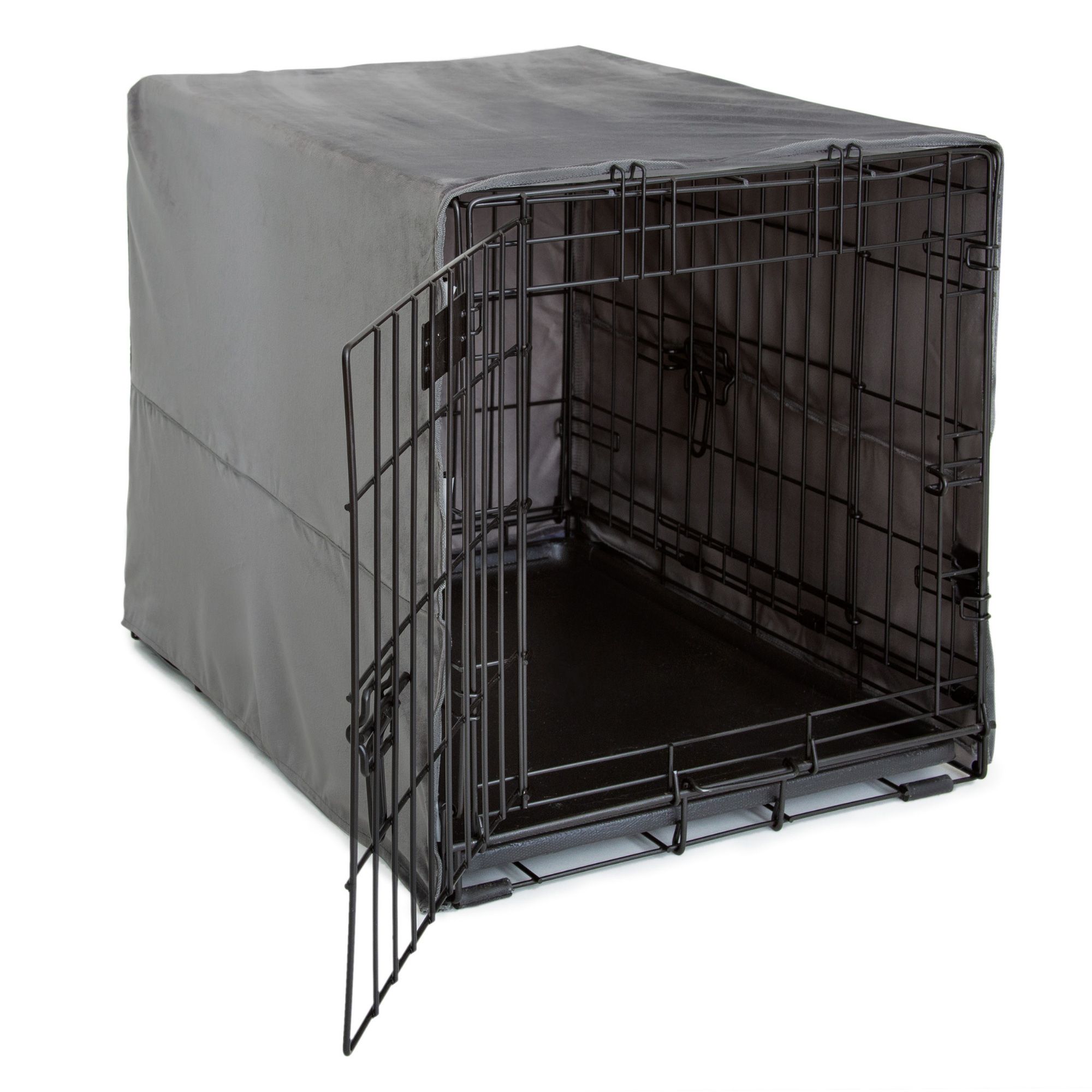 Pet Dreams Dog Crate Cover Breathable Dog Kennel Cover Single Door Dog Cage Covers for Dog Crates Fabric Dog Crate Covers Fits iCrates 18 24 30