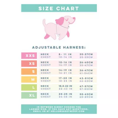 Sassy Woof Neon Dog Harness - Image 3