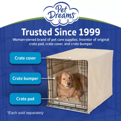 Product Pet Dreams Open Front Dog Crate Cover