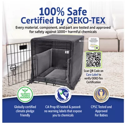 Product Pet Dreams Cratewear Set - Includes Crate Cover, Reversible Crate Pad and Safety Bumper