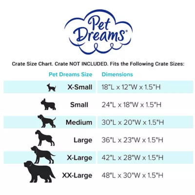 Product Pet Dreams Cratewear Set - Includes Crate Cover, Reversible Crate Pad and Safety Bumper