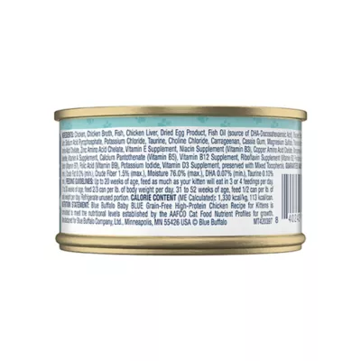Product Blue Buffalo Baby BLUE Kitten Grain-Free High Protein Wet Cat Food - Chicken, 3oz