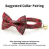 Made By Cleo® Hearthside Plaid Cat Bow Tie image thumbnail 2