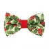 Made By Cleo® Holiday Holly Christmas Botanical Cat Bow Tie image thumbnail 1