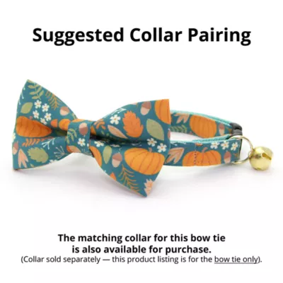 Product Made By Cleo® Pumpkin Patch Fall Cat Bow Tie