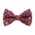 Made By Cleo® Spiced Plum Floral Cat Bow Tie image thumbnail 1