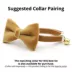 Made By Cleo® Velvet  Caramel Gold Cat Bow Tie image thumbnail 2