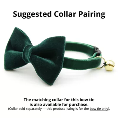 Made By Cleo® Velvet Cat Bow Tie - Image 2