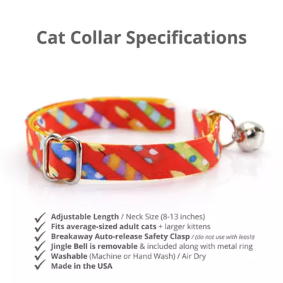 Product Made By Cleo® Birthday Candles Party Breakaway Cat Collar