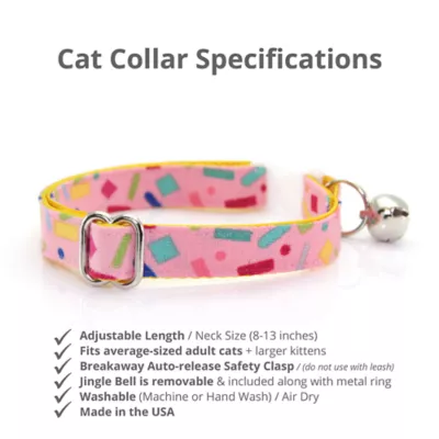 Product Made By Cleo® Confetti Sprinkles Birthday Breakaway Cat Collar