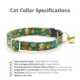 Product Made By Cleo® Forest Fantasy Woodland Botanical Breakaway Cat Collar